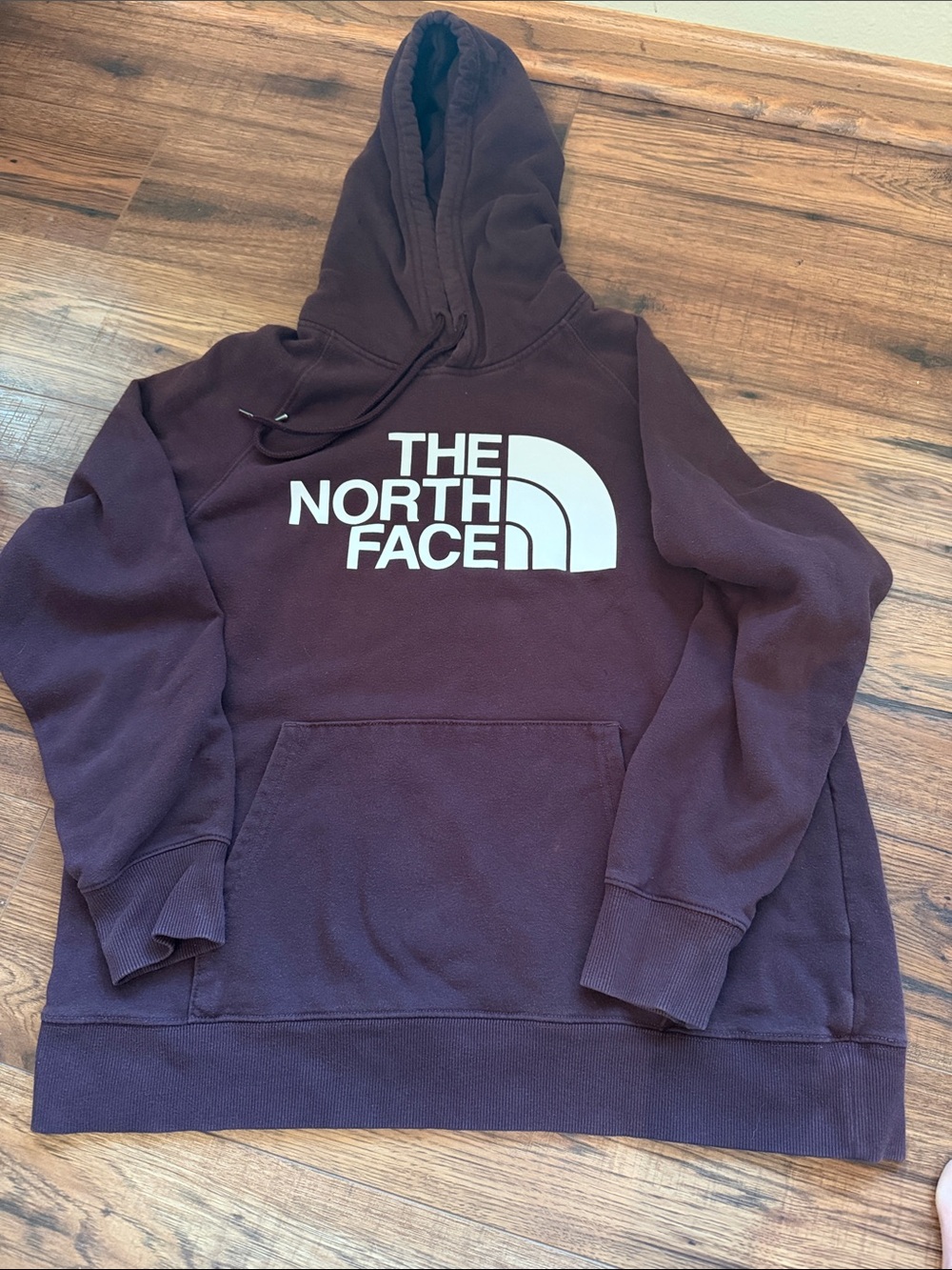 The North Face Womens Hoodie - Plum with White Logo
